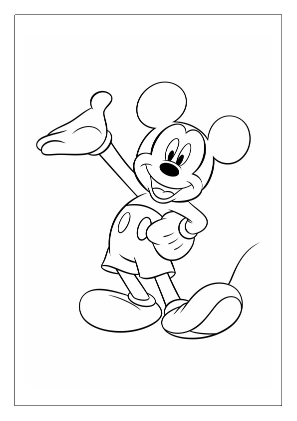 Mickey Mouse coloring pages, printable coloring sheets